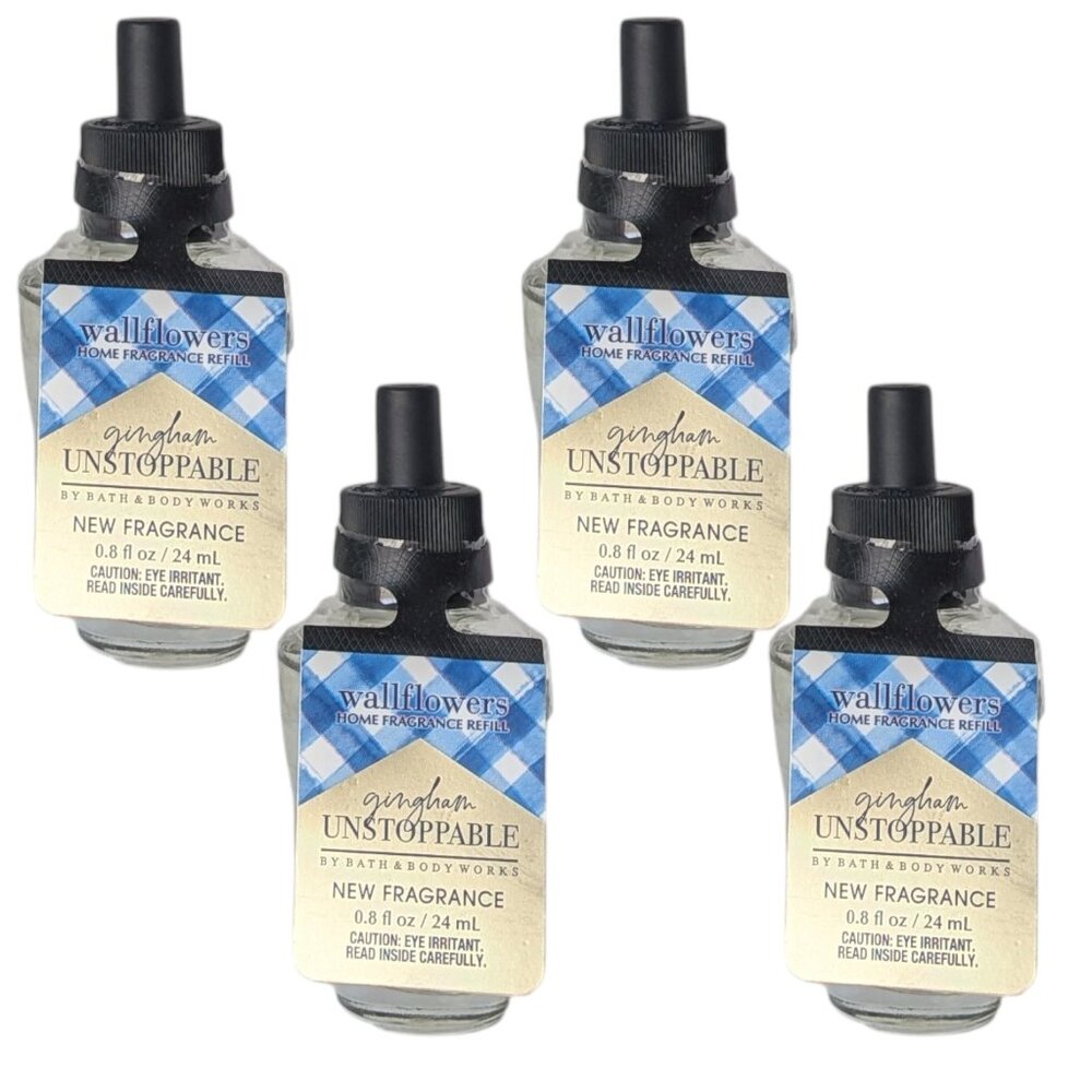 4 Gingham Unstoppable Wallflower Refills by Bath and Body Works